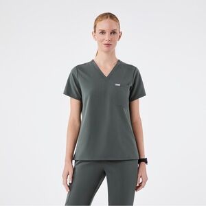 FIGS Catarina One Pocket Scrub Top Limited Ed. Moss Green Women’s Size Large